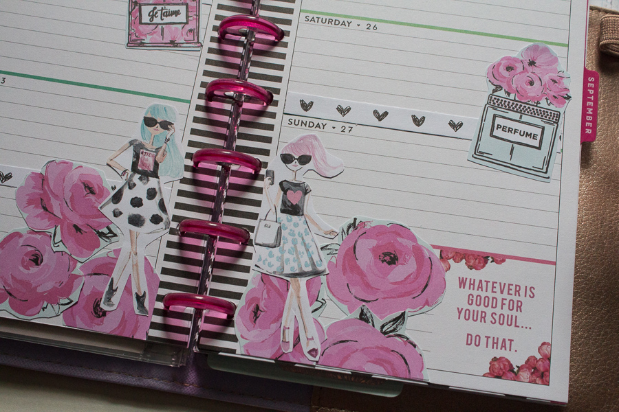Mini Happy Planner Weekly Spread feat. The Pink Passport | JM Creates