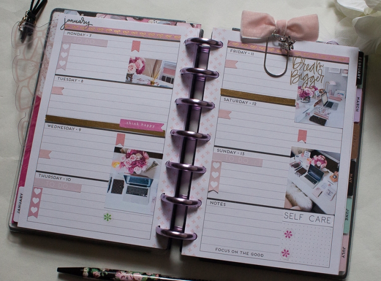 Mini Happy Planner Weekly Spread feat. This Well Planned Life | Created by Jen Blog