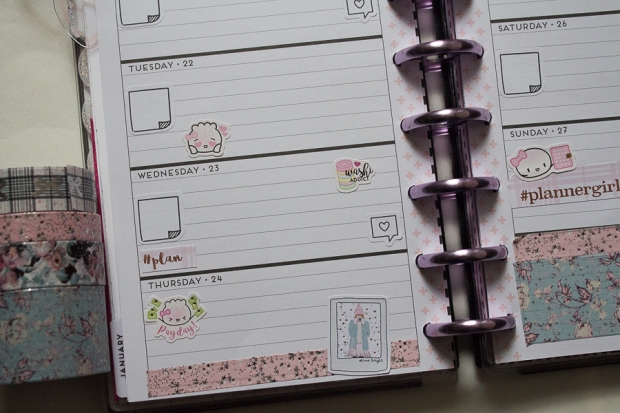 Mini Happy Planner Weekly Spread feat. The Planner Society | Created by Jen Blog