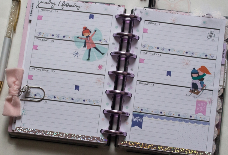 Mini Happy Planner Weekly Spread feat. Squad Goals | Created by Jen Blog